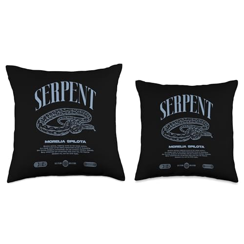 Carpet Python Modern Reptile Keeper Streetwear Throw Pillow - size: 18x18