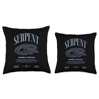 Carpet Python Modern Reptile Keeper Streetwear Throw Pillow - size: 18x18