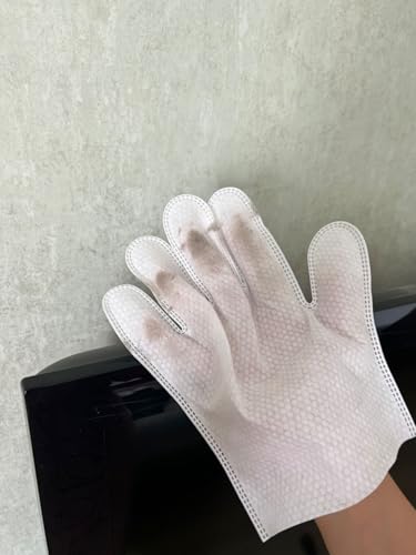 Dust Wiper Cleaning Gloves with Fingers Thick Convenient Easy-Use Dusting Gloves Furniture Wipes Pet Hair Cleaning