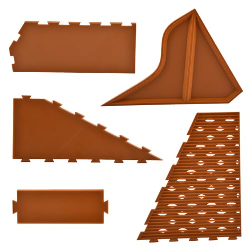 Hermit Crab Hideout with Dual Food Bowls, Hermit Crab Habitat with Climbing Tunnel and Viewing Window, Hermit-Crab Tank Accessories for Gecko Frog Tortoise, 4.72x6.3x2.75inch