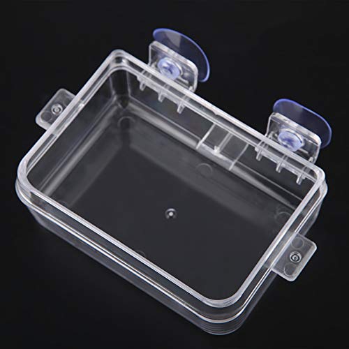 Reptile Anti Escape Feeder Reptile Feeding Dish Food Bowl with Transparent Design for Amphibians Lizards Tortoises