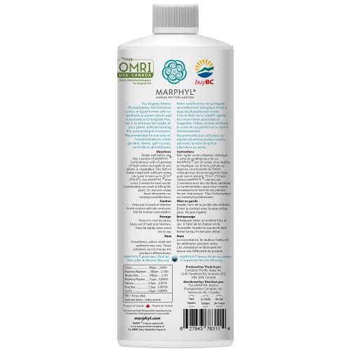 MARPHYL All-Purpose Plant Food – Organic Nutrient-Rich Fertilizer & Soil Enhancer for Indoor & Outdoor Flowers, Vegetables, Succulents, Bamboo & Hydroponics - size: 33.8 oz