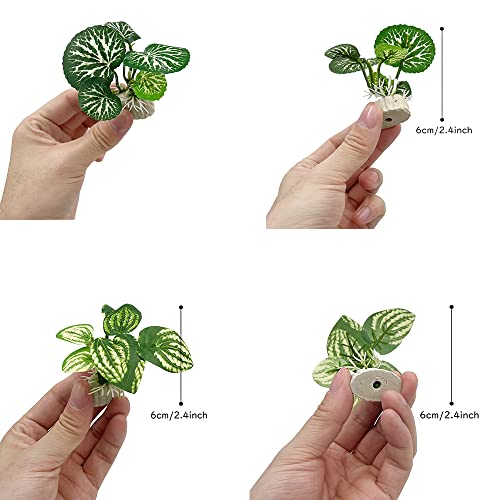 Fish Tank Decorations Aquarium Decoration Ornaments Accessories Betta Fish Hides Cave Rest Soft Leaf (Mix-Leaf-Set-C)