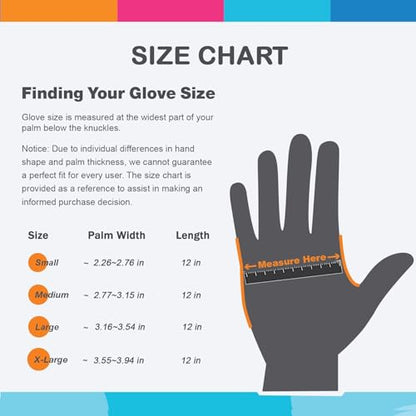 Bamllum Rubber Cleaning Gloves for Kitchen - 4 Pairs Reusable Dishwashing Gloves for Household, Flexible Long-lasting & Waterproof (Medium, Blue+Green+Red+Orange) - size: Medium
