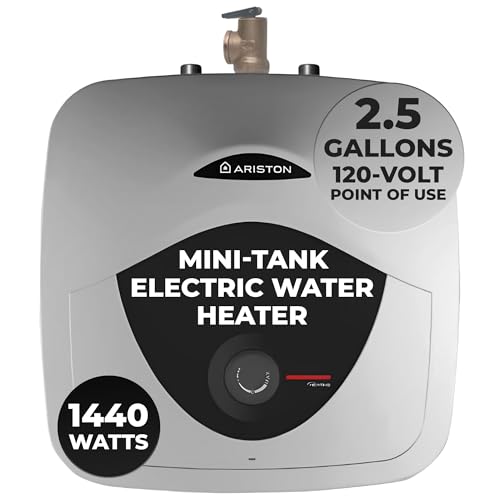 2.5 Gallon Capacity, 120-Volt – Ariston Andris Mini Tank Electric Water Heater – Heating Solution for Under Sink, RV, and Compact Spaces, Smart Boost for Versatile Heating, Simple Installation - style: 2.5 Gallon