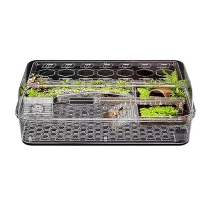 Reptile Tank Turtle breeding Tank Sun Drying Platform Climbing Household Desktop Easy Assembly(Medium) - size: Medium