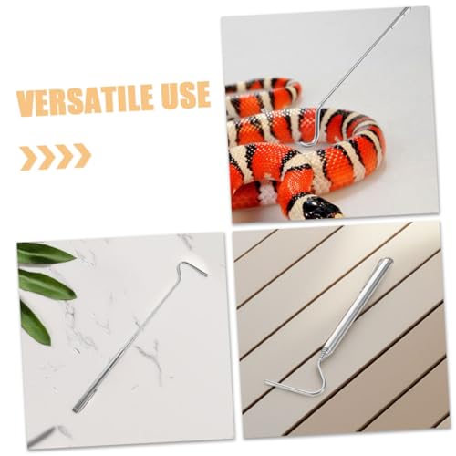 Snake Hook Reptile Catcher Tool Stainless Steel Design for Safe Handling of and Other Wildlife Portable and User-Friendly for Beginners and Experts