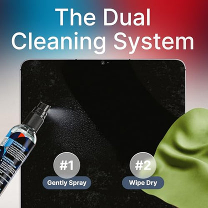 Koala Eyeglass Lens Cleaner Spray Kit | Japanese Microfiber (2 Piece Set) | (1x) Glasses Cleaner Bottle + (1x) Microfiber Cloth | Alcohol Free Eyeglasses, Screen, and Camera Cleaning Kit | Made in USA - size: 2 Piece Set