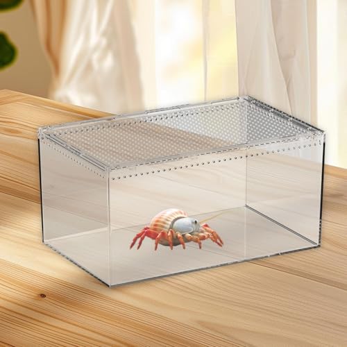 Reptile Breeding Box Enclosure Cage for Geckos Hermit Crabs Hatching Case