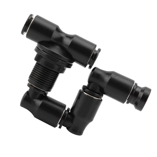 DAN&DRE Reptile Mist Sprinkler Adjustable Black 360 Degree Atomization Design for Rainforest Tank Pet Cooling System Nozzle Replaceable