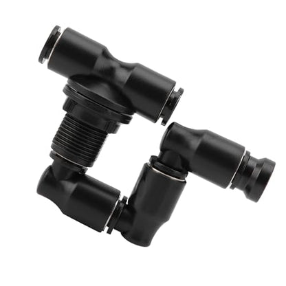 DAN&DRE Reptile Mist Sprinkler Adjustable Black 360 Degree Atomization Design for Rainforest Tank Pet Cooling System Nozzle Replaceable