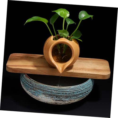 YARNOW Ceramic Jar Fountain Pump Terrarium Waterfall Decor Outdoor Courtyard Jar