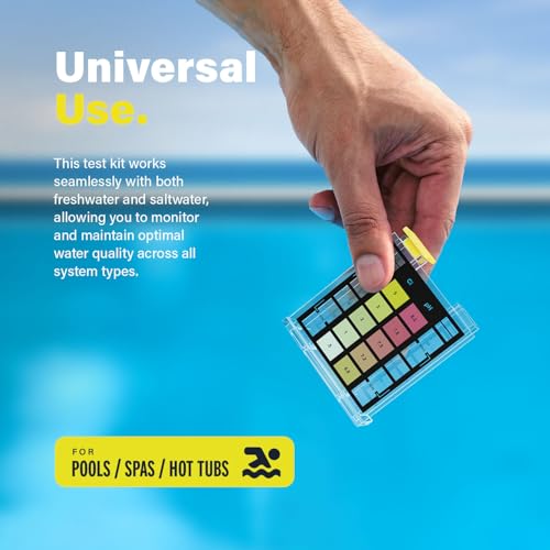 LUPO 2-In-1 Pool Test Kit | Pool Testing Kit For Residential Swimming Pools & Spas For Testing Free Chlorine & pH | Pool Chemical Test For Quick & Accurate At-Home Pool Water Testing