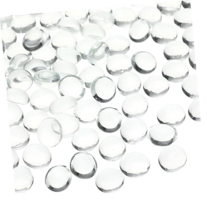 ABOOFAN Glass Bead Decorative Marbles Flat Marble Beads Vase Fillers Terrarium Decor for Jewelry Making
