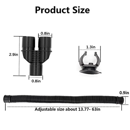 Reptile Fogger Extension Tube, Accessories of Reptile Humidifier Mister Suitable for Reptiles Amphibians and Terrarium
