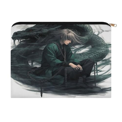 Snake And Man Makeup Bag for Women, Cosmetic Bag Portable with Zipper, Travel Toiletry Bag for Cosmetics Makeup Brushes