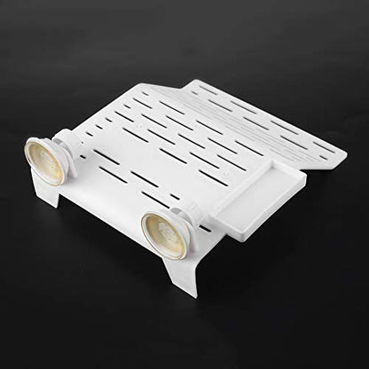plplaaoo Aquarium Tortoise Platform Dock Turtle Terrace Reptile Habitat Floating Island with Suction Cup (11.5x26.5x7.5cm/4.5x10.4x3.0in) - size: 11.5x26.5x7.5cm/4.5x10.4x3.0in
