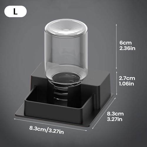 Reptile Water Feeder Wide-Mouth Reptile Feeding Tray | Lizard Water Feeding Bowl for Gecko Lizard Bearded Dragon Home Indoor Garden Yard Backyard Tank Aquarium - size: L1