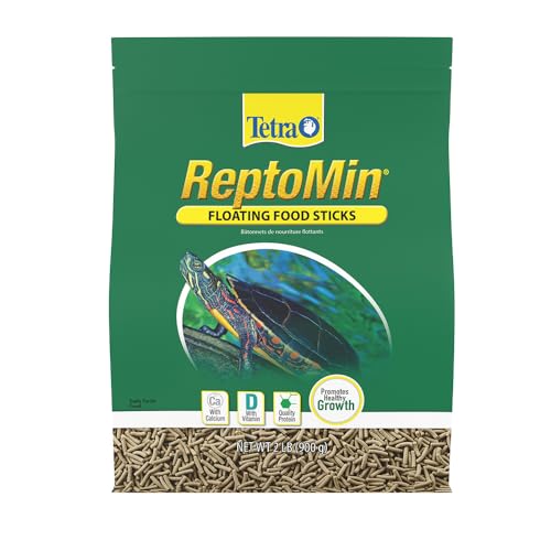 Tetra ReptoMin Floating Food Sticks Complete Food for Aquatic Turtles, Newts and Frogs, 2 LB (900 Grams) - size: 2 Pound (Pack of 1)