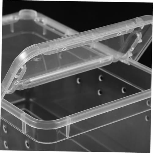 HANABASS Reusable Reptile Breeding Box Safe Feeding Container for Snakes Frogs Turtles and Animals Compact Terrarium for Home and Travel