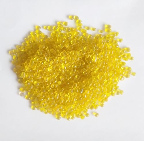 Decorative Stones,Glass Stones,1 Lb About 460 G Irregular Sea Glass Pebbles Artificial Glaze Crystal Stones Rocks for Vase Filler,Table Scatter,Aquarium or Air Plants Decoration (Yellow) - color: Yellow