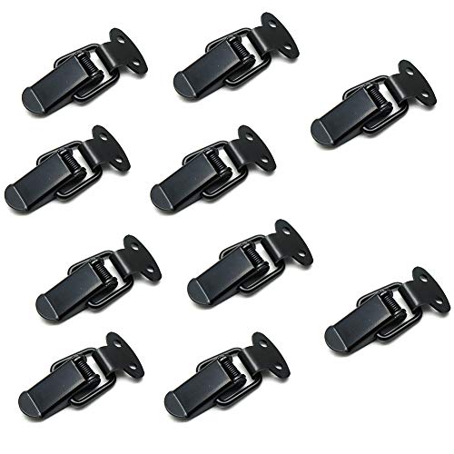 Toggle Latch Mini Size Toolbox Box Spring Loaded Latch Black - 10pcs - size: Spring Loaded
