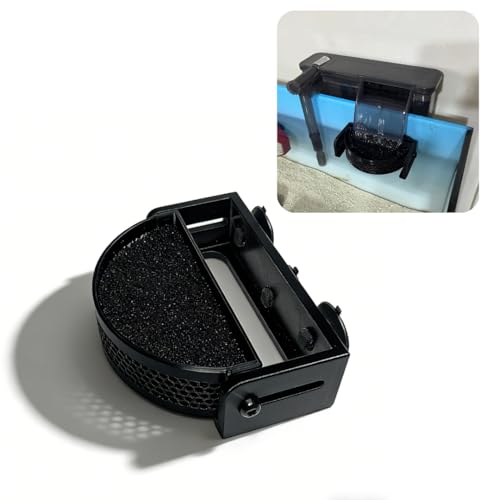 Aquarium Filter Baffle with Suction Cups, Fish Tank Flow Controller | Fish Tank Flow Controller, Water Surface Calmer & Flow Reducer for Betta Fish and Shrimp (Black, Medium) - size: Medium