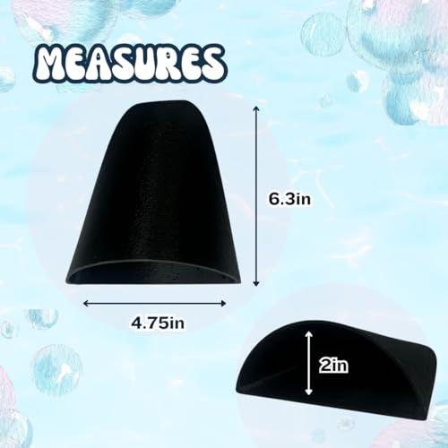 REEFSHAPE Aquarium or Terrarium Pocket Cave | Minimalist Shelter Cave for Fish, Shrimp, Reptiles, Amphibians, & More! | Made in USA (Pocket Cave, Black) - style: Pocket Cave, Black