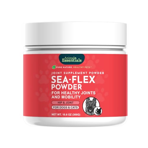 Sea Flex Powder for Dogs & Cats - Pet Wellness Supplement for Joint & Hip Support, Natural Formula with Green Lipped Mussel & Seaweed, Source of Calcium - 10.6 oz - size: 10.6 Ounce (Pack of 1)