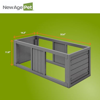 New Age Pet ECOFLEX Medium Grey Mojave Stacker for Reptile Habitats | 10 Year Limited Manufacturer's Warranty | Stackable Design, Accommodates Lighting Set-Up - color: Grey, size: Medium