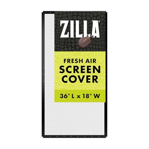 Zilla Fresh Air Screen Cover, Secure and Durable Metal Mesh Cover for Reptile Terrariums, 36 x 18 inches | Secure and Durable Metal Mesh Cover for Reptile Terrariums - size: 36" x 18"