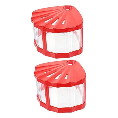 KESYOO 2pcs Led Mini Transparent Fish Tanks Small Decorative Aquarium for Betta and Reptiles Desktop Design for Decor