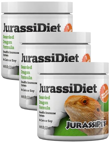 Seachem JurassiDiet - Bearded Dragon, 80 g / 2.8 oz. (Pack of 3)