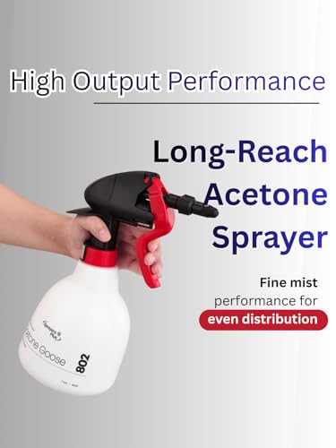 Sprayers Plus 802 Professional Acetone Sprayer, Heavy Duty Chemical Resistant, 316 Stainless Steel Spring, 25 ft Long Reach for Acetone Vinegar Cleaning,1.44 litres - color: 802 Acetone