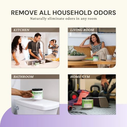 Fresh Wave Lavender Odor Eliminator Gel 15 oz - Air Freshener for Home | Lasts 30-60 days. Plant-based odor absorber. No perfumes or harsh chemicals. Bathroom & closet deoderizer. Refills available. - size: 15 Fl Oz (Pack of 1)