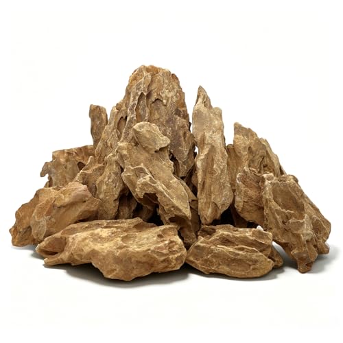 10 LB Aquarium Rocks Stones, 2-6 inches Natural Dragon Stone, Fish Tank Decor Rocks for Fish Tank Landscaping Reptile Terrariums, Paludarium, Amphibian Enclosures Aquarium Decor - color: Dragon Stone, size: 10LB