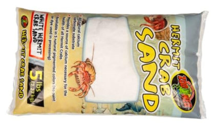 Zoo Med White Hermit Crab Sand 5 lbs - Pack of 2 (2 Items) | (2 items)