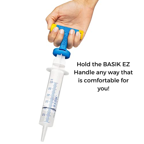 BASIK EZ Handle for Enteral Feeding Tube, Large - XLarge | Perfect for Tube Feeding, Syringe Not Included, Available in 2 Sizes - size: Large - XLarge