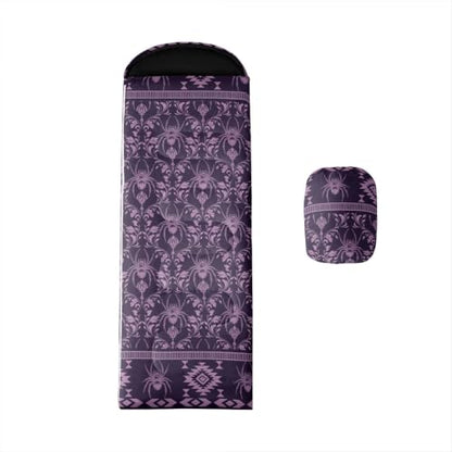Erosebridal Death Head Moth Sleeping Bags Adults Cold Weather Bohemian Aztec Camping Blanket Hiking Sleeping Wrap Sleep Bag - color: Purple Giant Spider