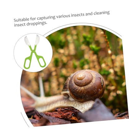 ORFOFE Fish Tank Cleaning Tool Reptile Poop Scoop Insects Catcher Tweezers Multi-Purpose Clamp