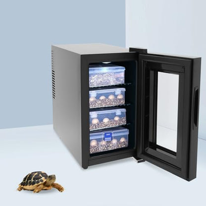 6.08 Gal Reptile Egg Hatcher, Reptile Hatcher Machine with Precise Temp Control 50-104°F, Double Glass Door, 110V Digital Lab Incubator, for Turtle Lizard Snake Amphibian Eggs - size: 70W