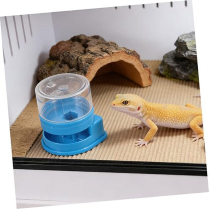 Homoyoyo 4pcs Small Reptile Water Fountain and Water Dish Bowl for Lizards Turtles Snakes Gecko Terrarium Tank Accessories