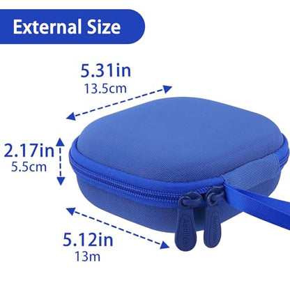 Aenllosi Hard Case for Moonlite Mini Projector Gift Pack fits upto 20 | EVA case construction, Water-resistant design, Dust-resistant design, Smooth zipper access, Carry handle, Case only - color: Deep Blue