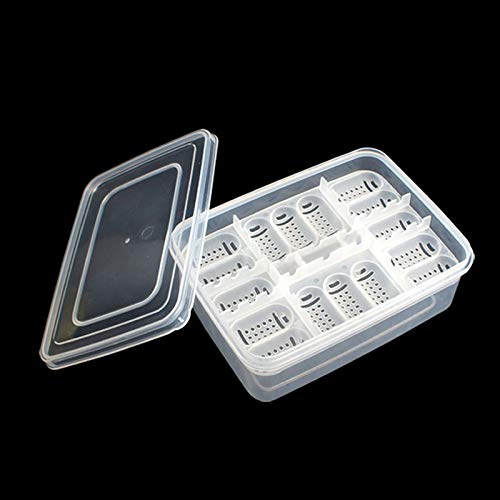 16-Grid Reptile Breeding Box - Professional Plastic Incubator for Gecko, Lizard & Mane Hatching
