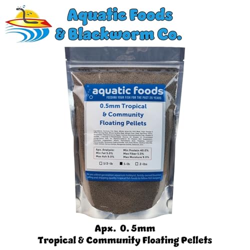 0.5mm - 1/64" Tropical & Community Fish Floating Micro Pellets-WL... 1-lb | 0.5mm - 1/64" Floating Micro Pellets for Tropical & Community Fish, Tetras, Guppies, Angel Fish, Small Cichlids, Goldfish - size: 1 Pound (Pack of 1)