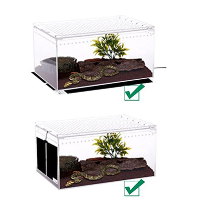 Tbrand Reptile Heating Pad with Temperature Adjustment, 110V 7W Heat Mat for Reptiles Tortoise Snakes Lizard Gecko Hermit Crab Turtle，Under Tank Heating Pad (7W(5.51inch*11inch)) - size: 7W(5.51inch*11inch)