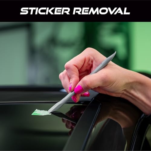 VIKING Car Detailing Pick Set for Car Detailing Kit, 6 Pack | Safe Automotive Tool Kit, Plastic Picks with 6 Cleaning Heads, Scraper Tool, Interior and Exterior Use