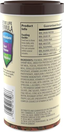 TetraMin Tropical Flakes Fish Food, 7.06 oz | Complete Daily Diet For Top-And-Mid Feeding Tropical Fish, Protein For Growth & Prebiotics for Digestion, Clear Water Formula - size: 7.06 Ounce (Pack of 1)