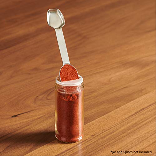Stainless Steel Double Sided Measuring Spoon Set - size: 2 Spoon Set