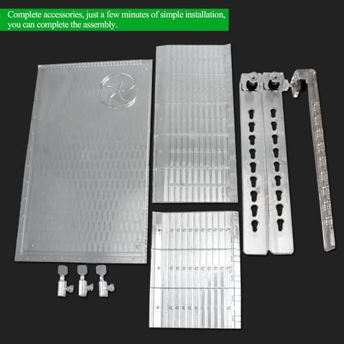 RUIAN Transparent Turtle Basking Platform Hanging Turtle Ramp, Resting Terrace for Turtles Tank Aquarium (30 * 18cm)